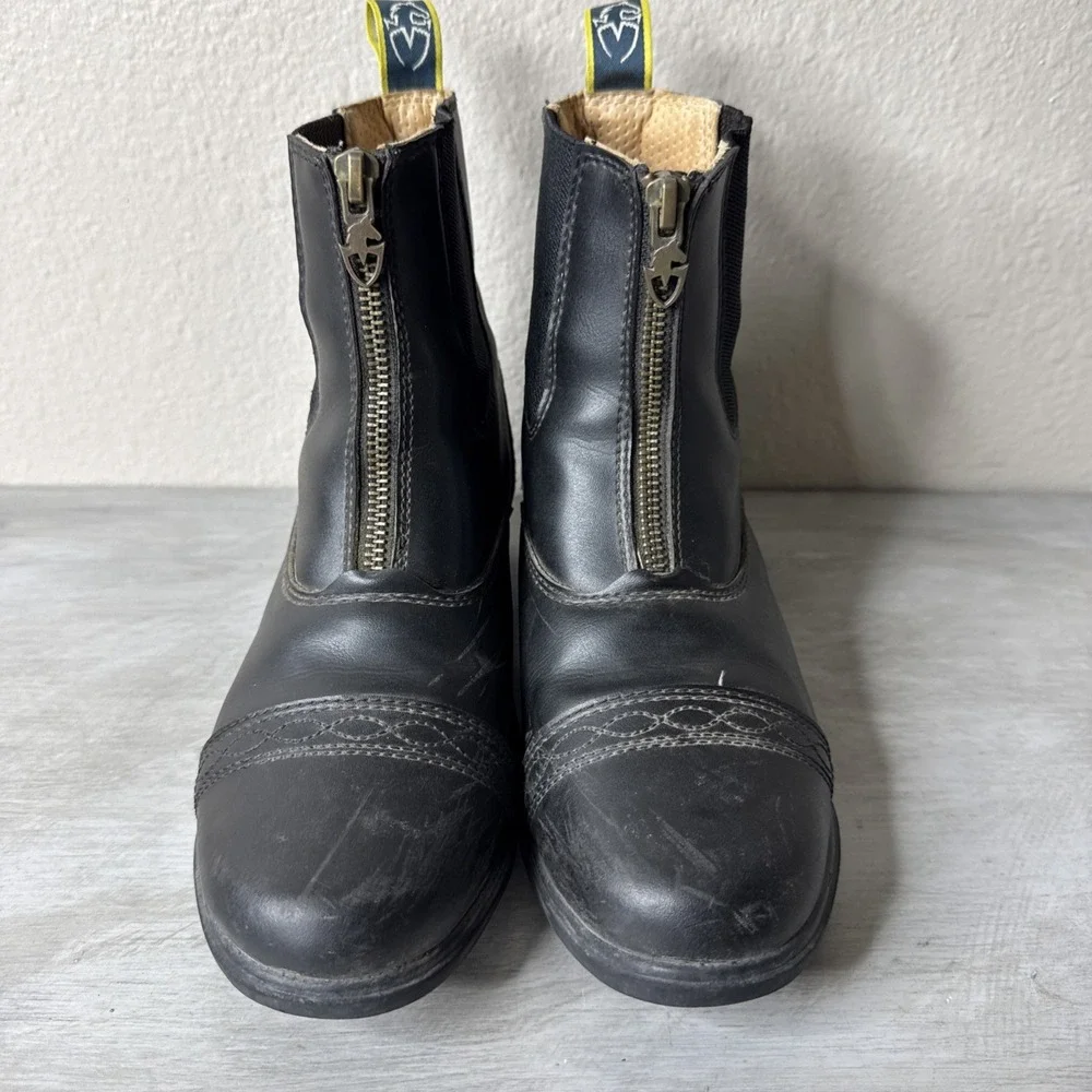 Moretta Action Flex Black Leather Women's Equestrian Riding Boot Size 4 Clio